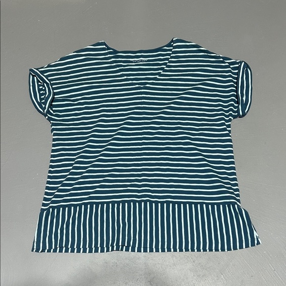 Soft Surroundings Tops - Soft Surroundings Blue Striped Essential Premium Shirt (Women’s Large)
